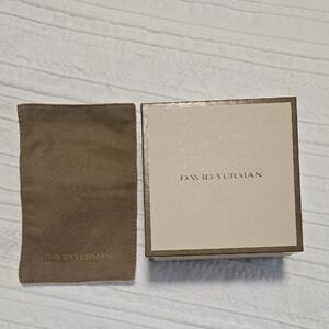 David Yurman Small Cream and Brown Box Set
